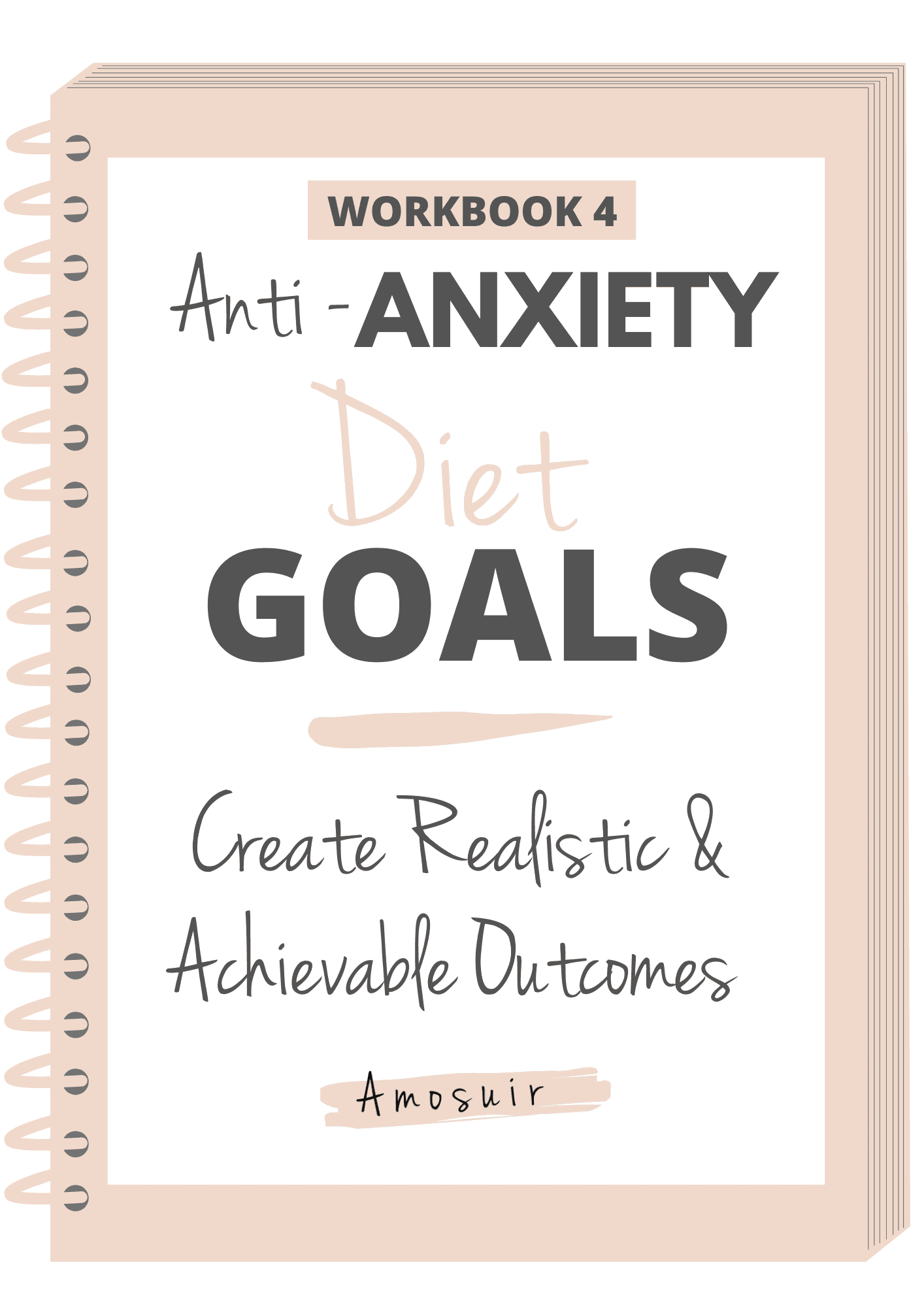 Anti-anxiety diet goals workbook front cover